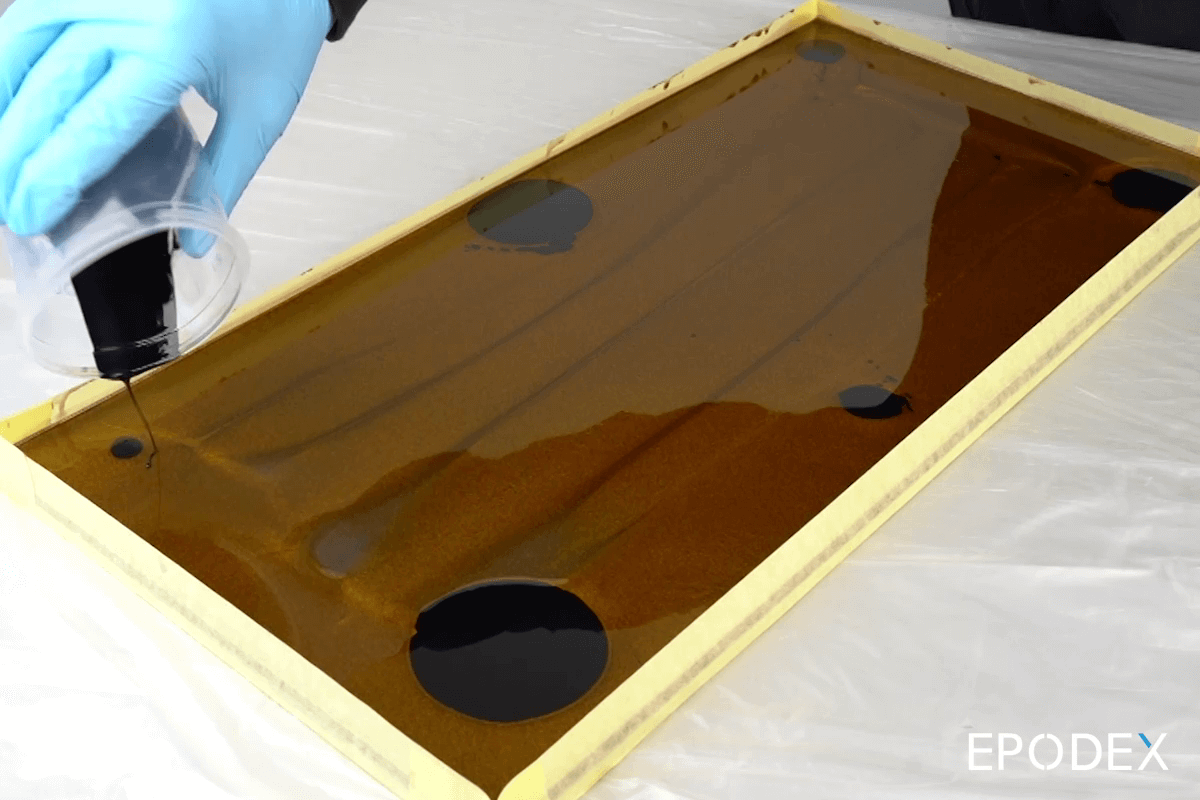 Metallic PLATINUM SILVER & AZUL AZUR – resina epoxi para superficies -  Epodex - España
