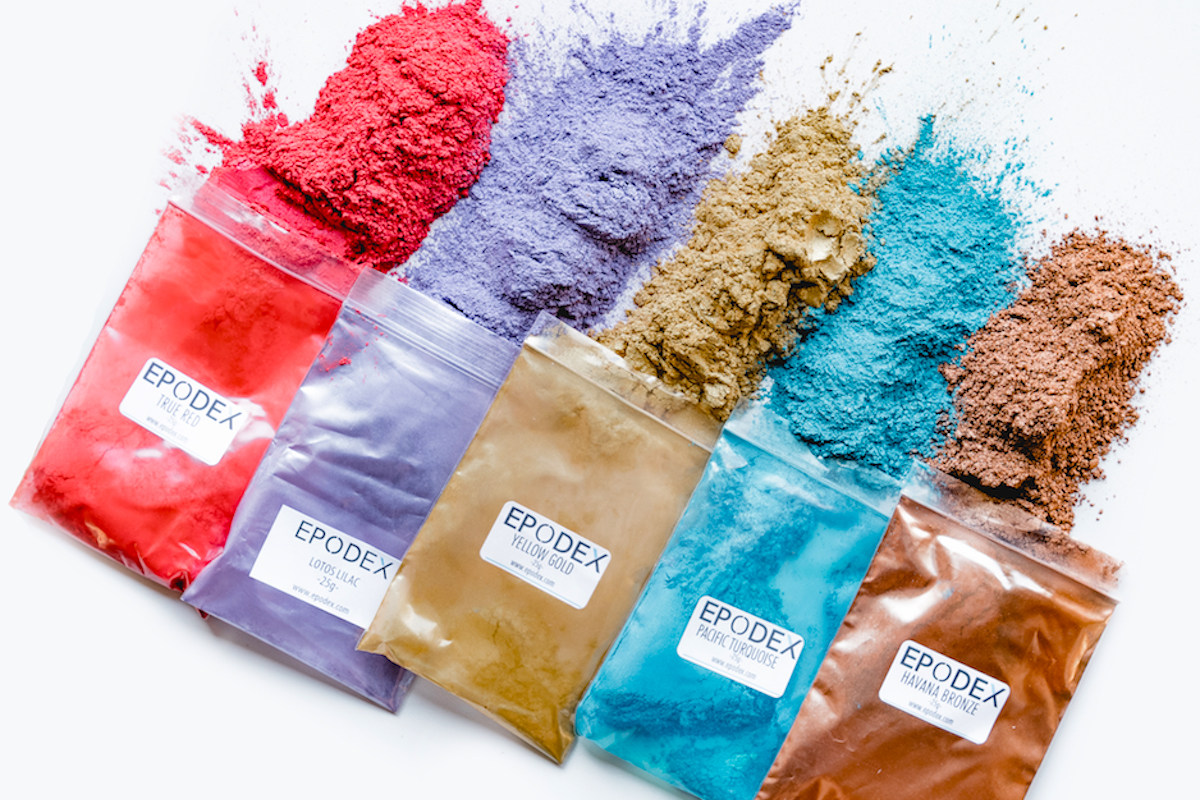 Pigmento de color de resina epoxi metálica, 10 colores, colecciones de  tintes de resina dorada, plata, azul y rojo, polvos de mica metálica para
