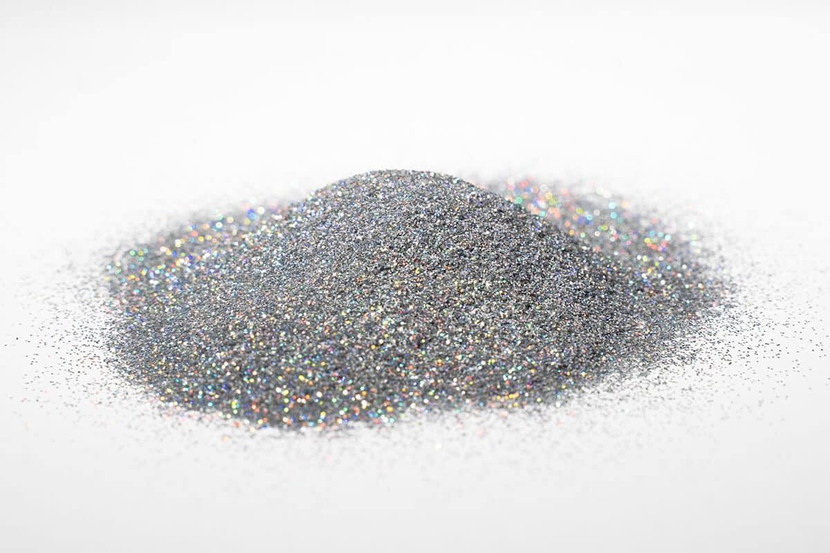 Dark Silver Hologram Hexagon Chunky Glitter for Resin Epoxy Crafts 