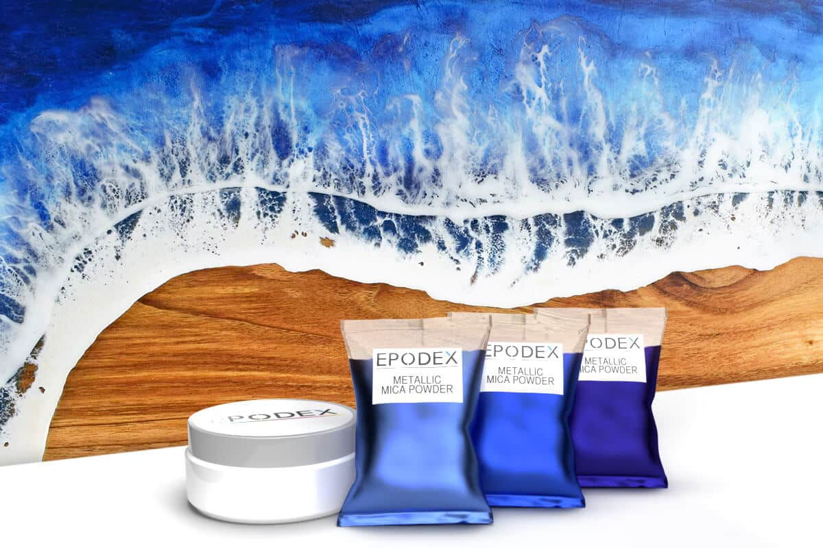How To Color Epoxy - Colored Epoxy Tutorial Using Mica Pigment Powder 