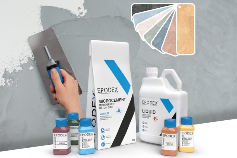 microcement sample set samples