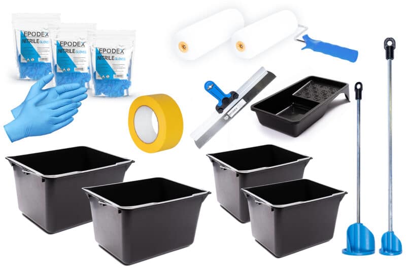 epoxy flooring accessories set 3